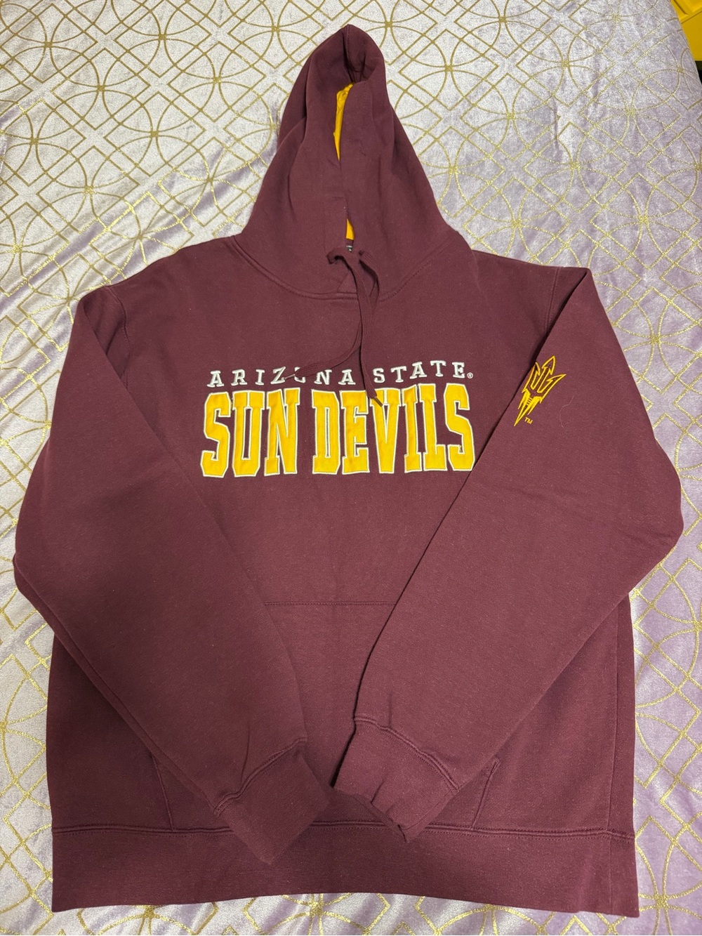 💥 MENS Arizona State Sun Devils Maroon & Gold Hoodie